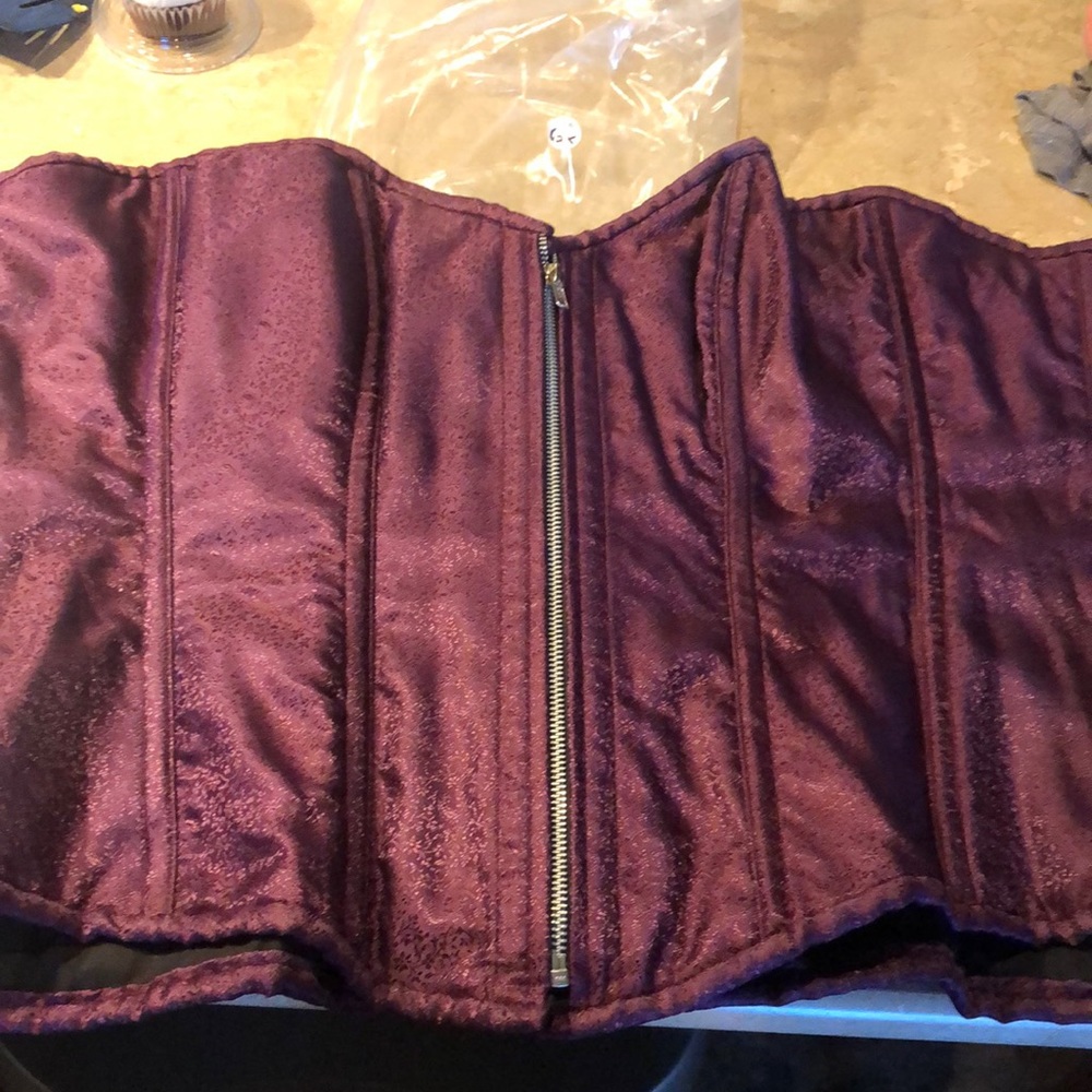 Beautiful deep purple corset